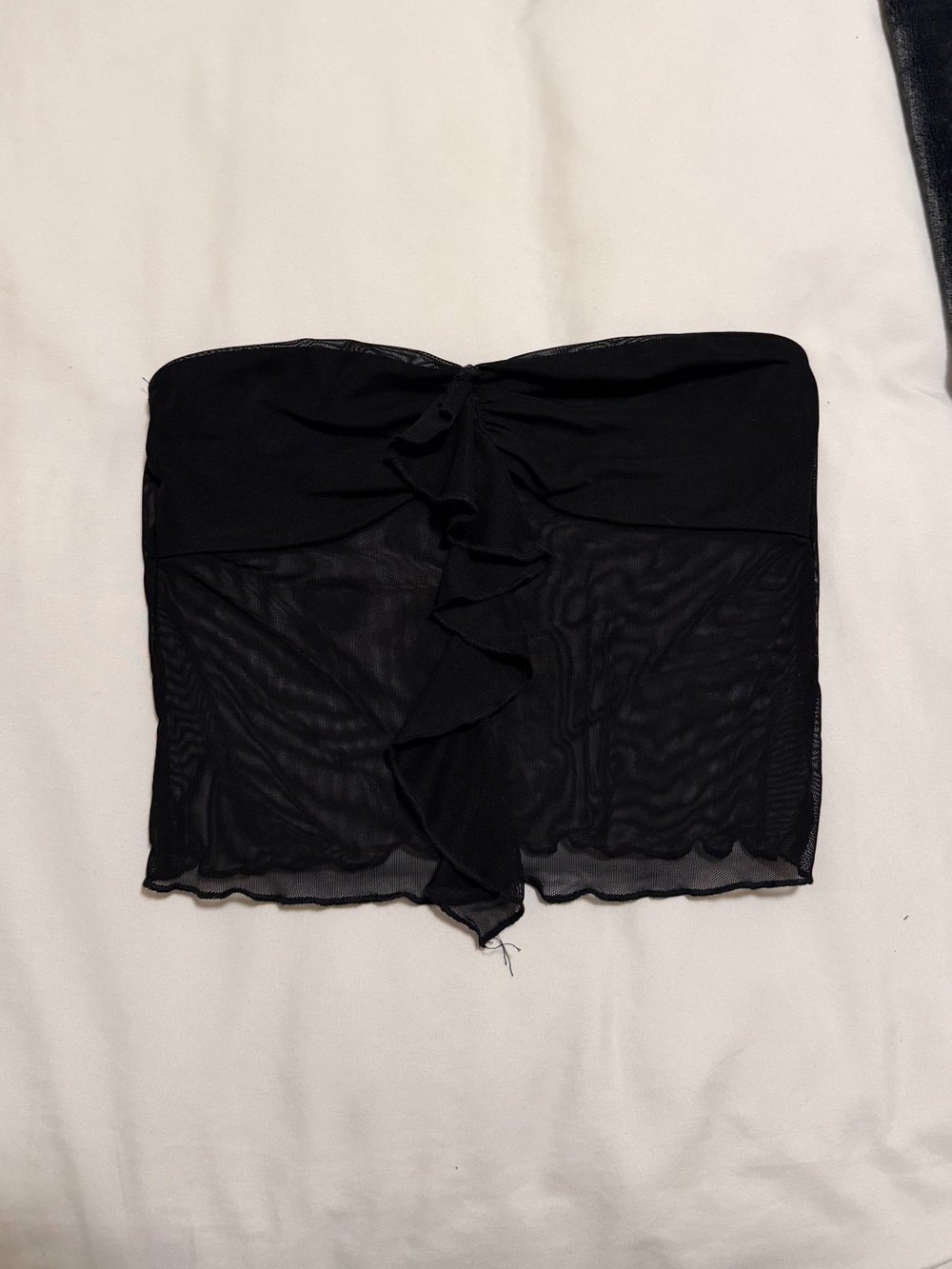 Edikted Solange Ruffle Mesh Tube Top - Picture 4 of 4